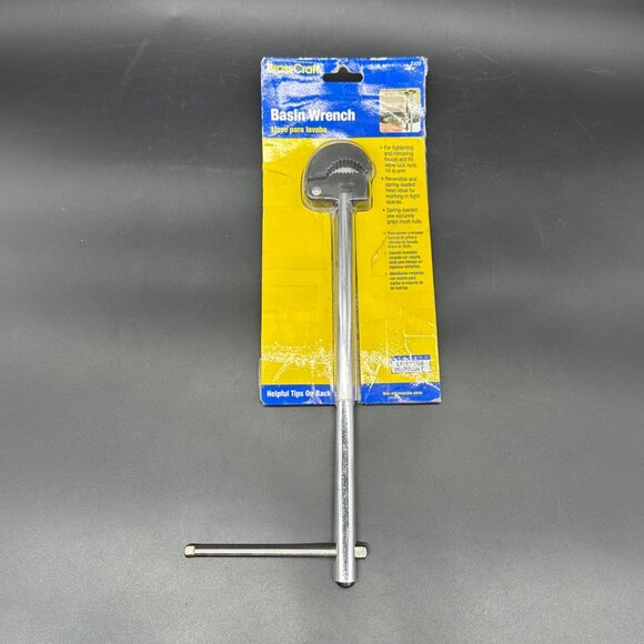 BrassCraft Basin Wrench T420 Long Arm Spring Loaded Jaw Tightening Faucet Nuts - Picture 2 of 8